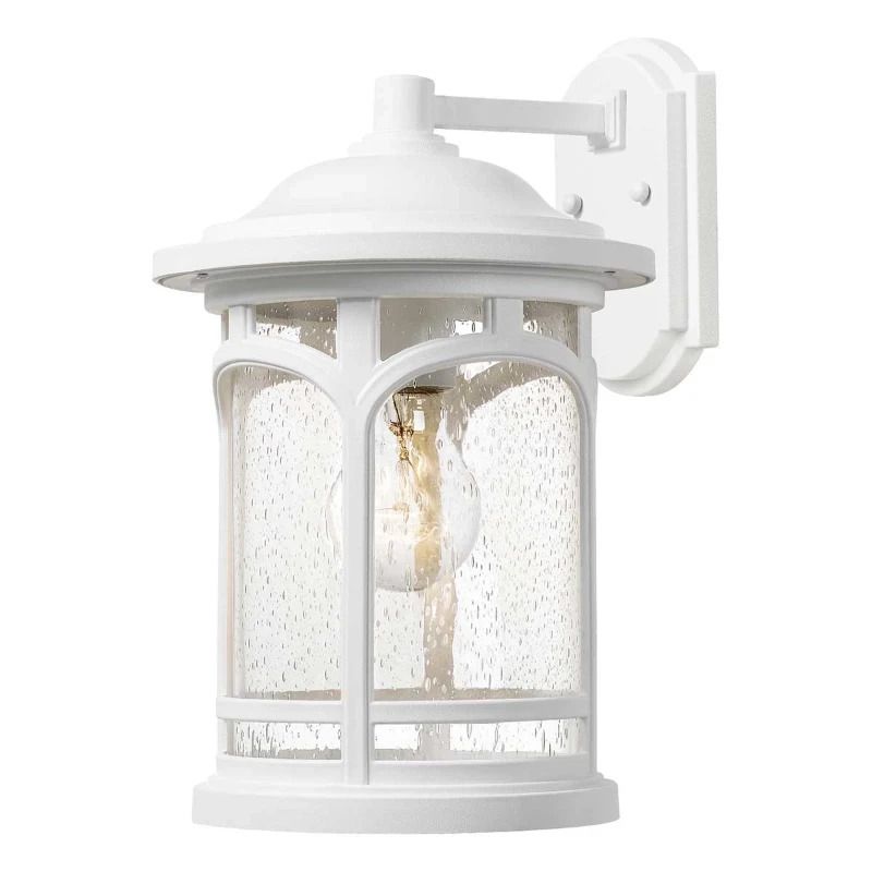 Quoizel LED Wand Buitenlamp Marblehead | 1X E27 Max 60W | IP44 | Dimbaar | White