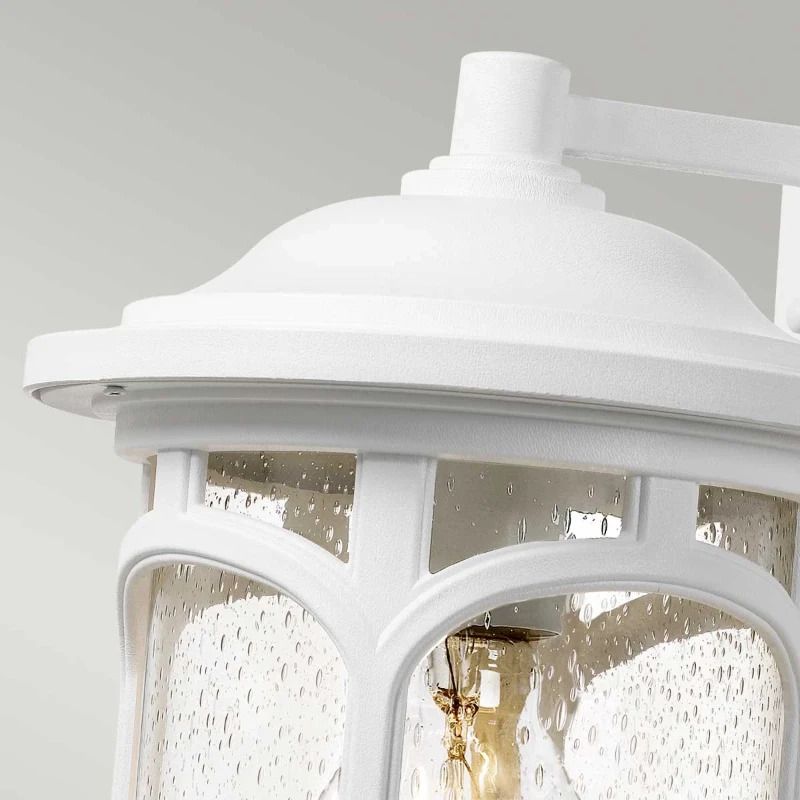 Quoizel LED Wand Buitenlamp Marblehead | 1X E27 Max 60W | IP44 | Dimbaar | White