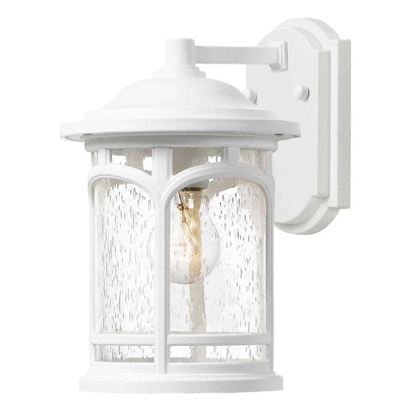 Quoizel LED Wand Buitenlamp Marblehead | 1X E27 Max 60W | IP44 | Dimbaar | White