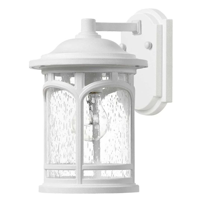 Quoizel LED Wand Buitenlamp Marblehead | 1X E27 Max 60W | IP44 | Dimbaar | White