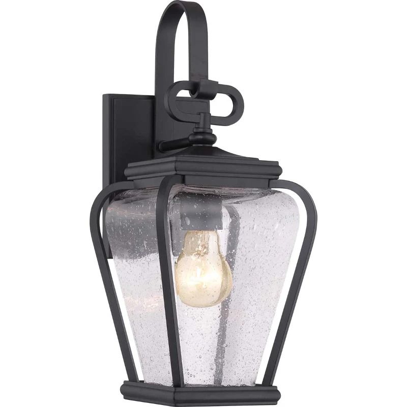 Quoizel LED Wand Buitenlamp Province | 1X E27 Max 60W | IP44 | Dimbaar | Mystic Black