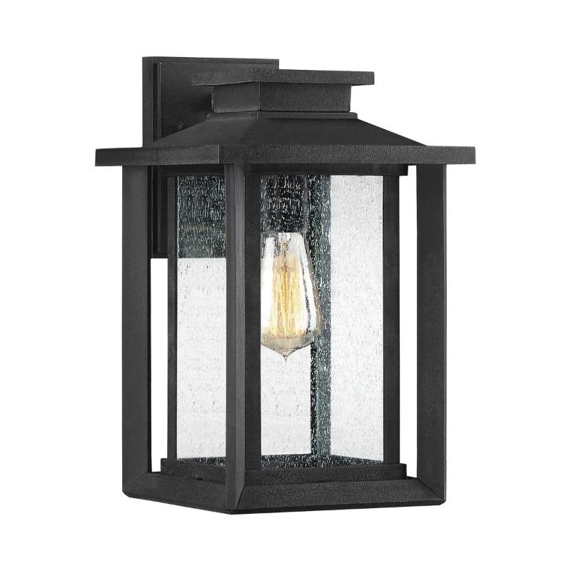Quoizel LED Wand Buitenlamp Wakefield | 1X E27 Max 60W | IP44 | Dimbaar | Earth Black