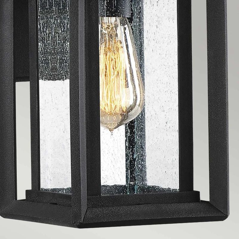 Quoizel LED Wand Buitenlamp Wakefield | 1X E27 Max 60W | IP44 | Dimbaar | Earth Black
