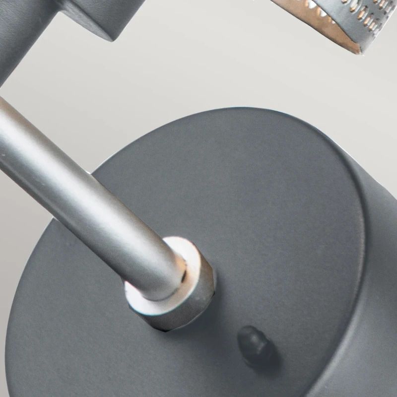 Elstead Lighting LED Wand Buitenlamp Saturne | 1X E27 Max 40W | IP44 | Dimbaar | Grey