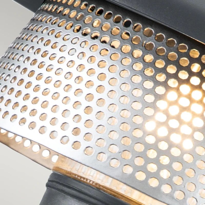 Elstead Lighting LED Wand Buitenlamp Saturne | 1X E27 Max 40W | IP44 | Dimbaar | Grey
