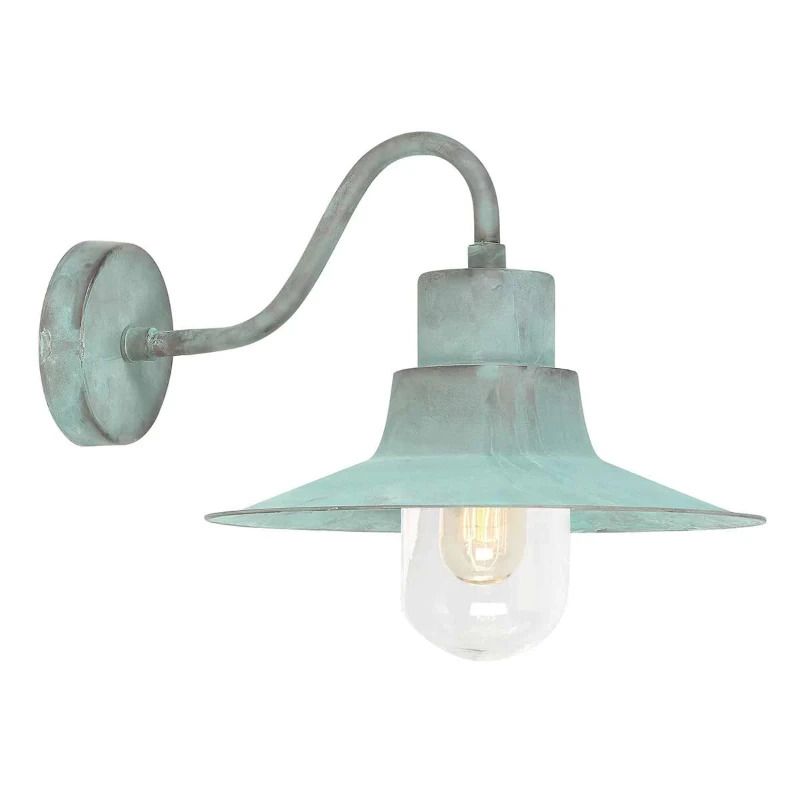 Elstead Lighting LED Wand Buitenlamp Sheldon | 1X E27 Max 60W | IP44 | Dimbaar | Verdigris