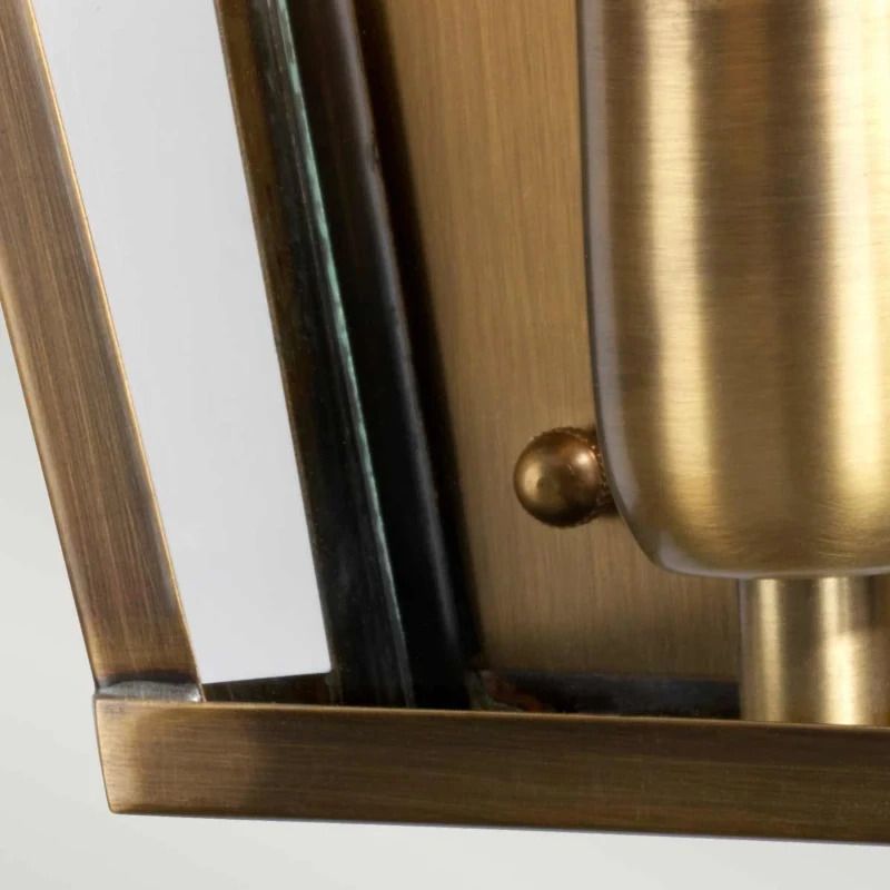 Elstead Lighting LED Wand Buitenlamp St James | 1X E27 Max 60W | IP44 | Dimbaar | Aged Brass