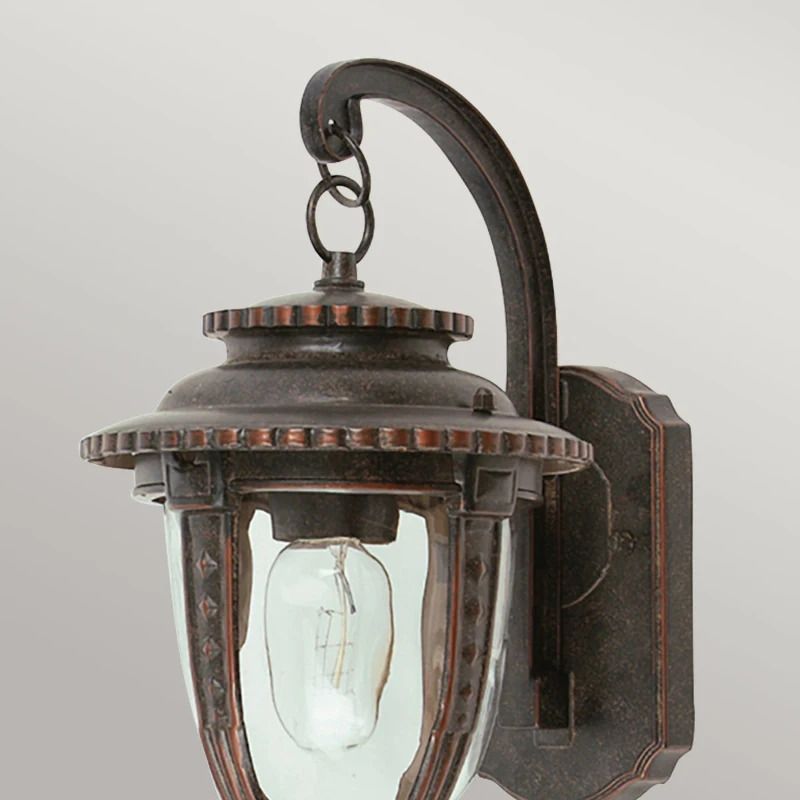 Elstead Lighting LED Wand Buitenlamp St Louis | 1X E27 Max 60W | IP44 | Dimbaar | Weathered Bronze