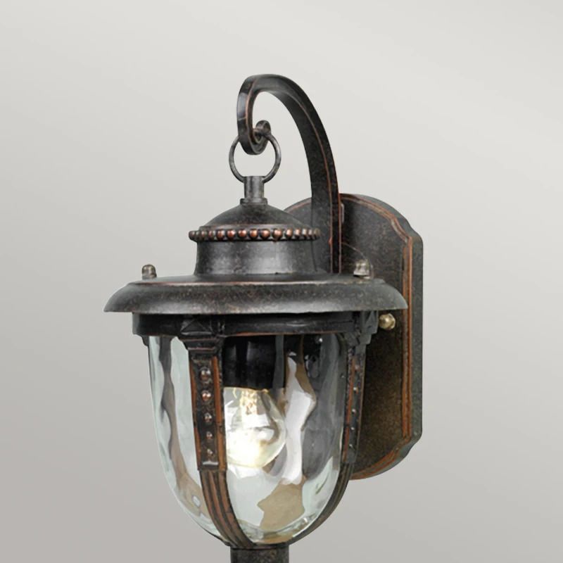 Elstead Lighting LED Wand Buitenlamp St Louis | 1X E27 Max 60W | IP44 | Dimbaar | Weathered Bronze