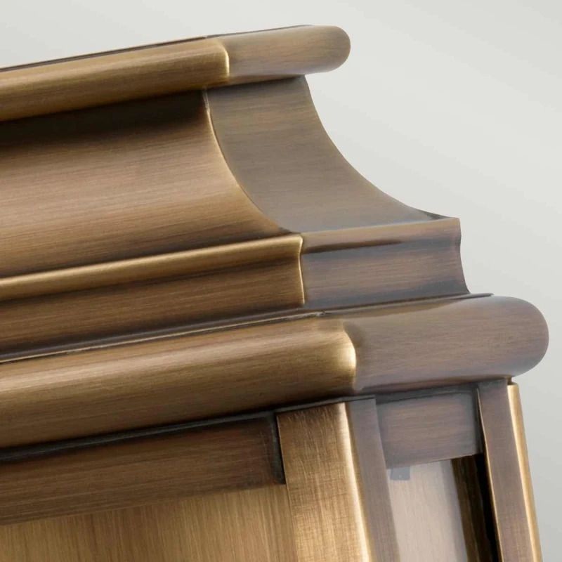 Elstead Lighting LED Wand Buitenlamp St Pauls | 1X E27 Max 60W | IP44 | Dimbaar | Aged Brass