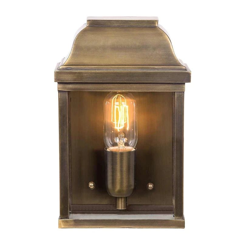 Elstead Lighting LED Wand Buitenlamp Victoria | 1X E27 Max 60W | IP44 | Dimbaar | Aged Brass