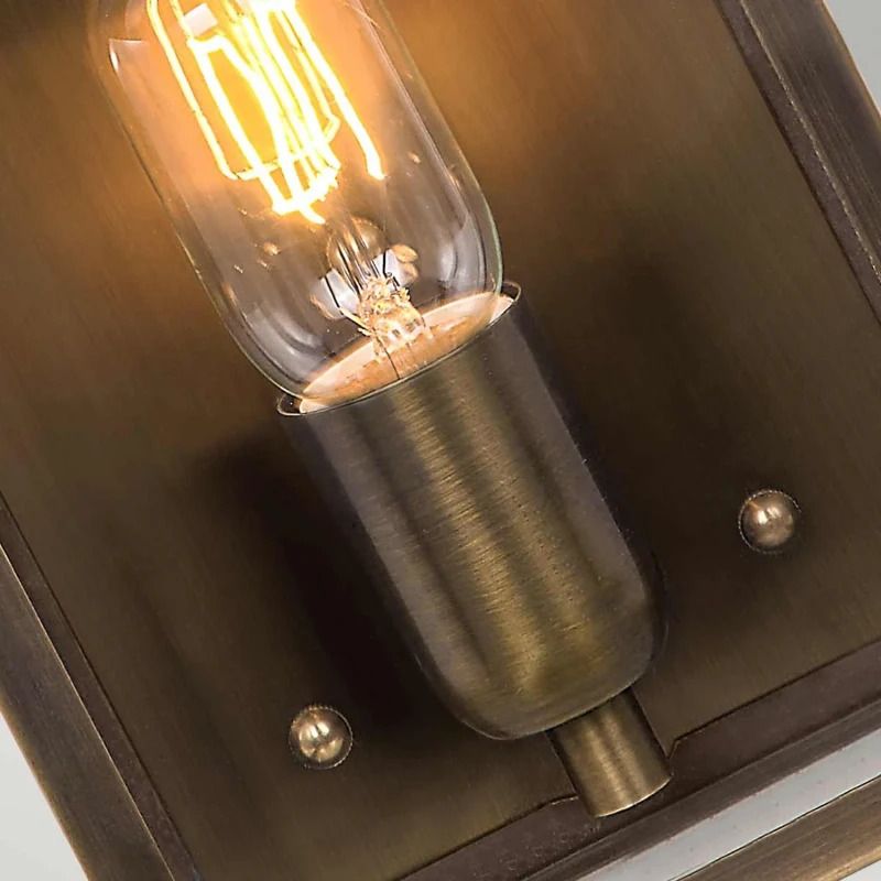Elstead Lighting LED Wand Buitenlamp Victoria | 1X E27 Max 60W | IP44 | Dimbaar | Aged Brass