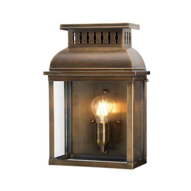 Elstead Lighting LED Wand Buitenlamp Westminster | 1X E27 Max 60W | IP44 | Dimbaar | Aged Brass