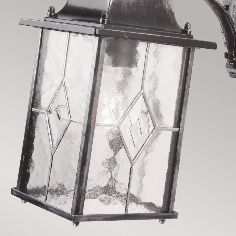 Elstead Lighting LED Wand Buitenlamp Wexford | 1X E27 Max 60W | Dimbaar | Black/Silver