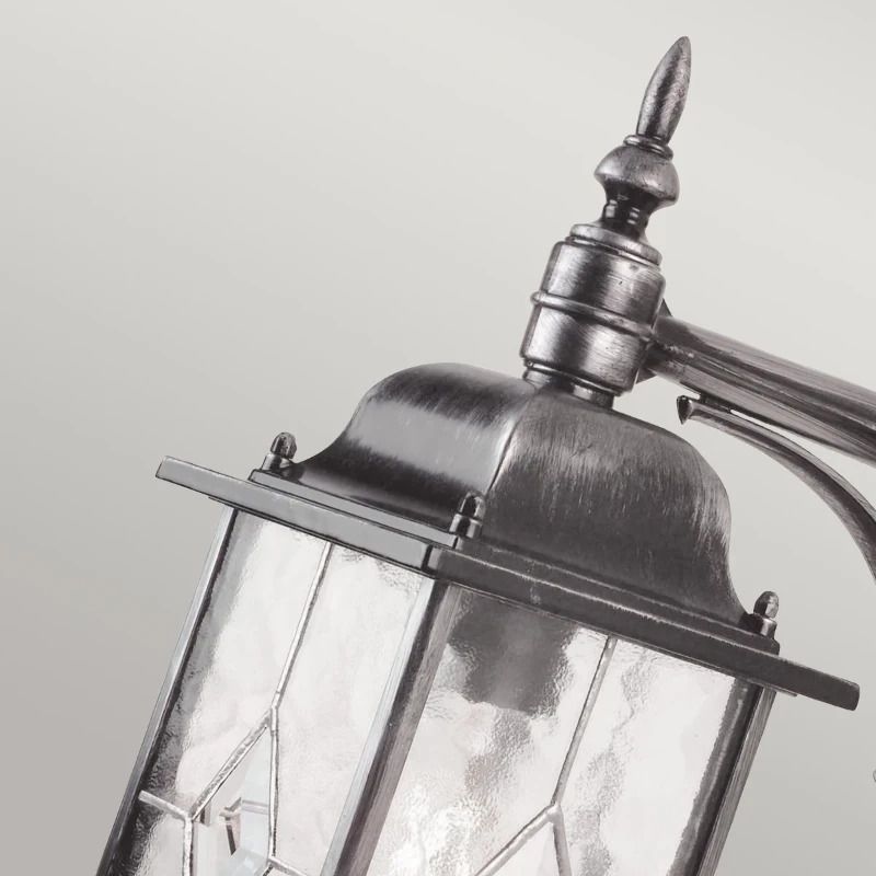 Elstead Lighting LED Wand Buitenlamp Wexford | 1X E27 Max 60W | Dimbaar | Black/Silver