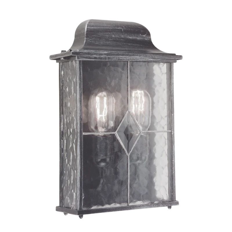 Elstead Lighting LED Buitenlamp Wexford | 2X E27 Max 60W | Dimbaar | Black/Silver