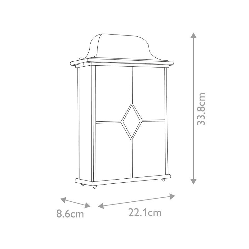 Elstead Lighting LED Buitenlamp Wexford | 2X E27 Max 60W | Dimbaar | Black/Silver