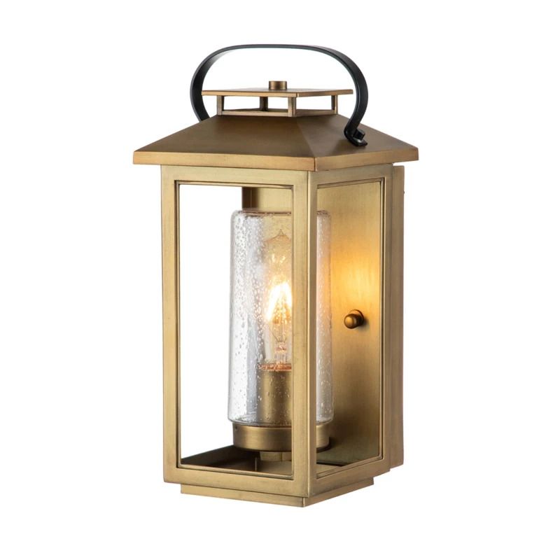 Hinkley LED Wand Buitenlamp Atwater | 1X E27 Max 60W | IP44 | Dimbaar | Painted Distressed Brass
