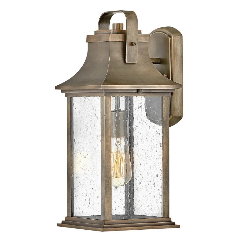 Hinkley LED Wand Buitenlamp Grant | 1X E27 Max 60W | IP44 | Dimbaar | Burnished Bronze