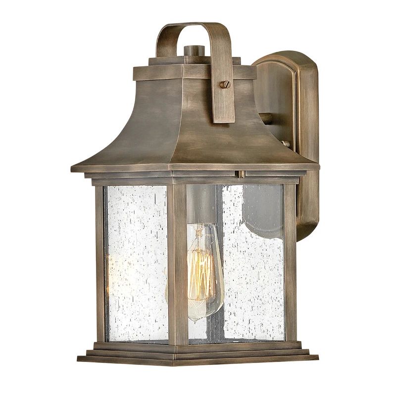 Hinkley LED Wand Buitenlamp Grant | 1X E27 Max 60W | IP44 | Dimbaar | Burnished Bronze