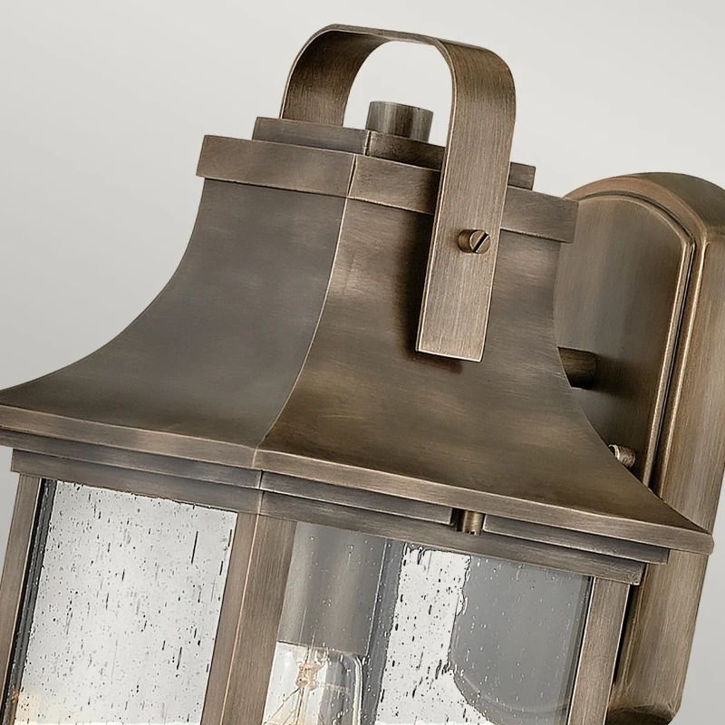 Hinkley LED Wand Buitenlamp Grant | 1X E27 Max 60W | IP44 | Dimbaar | Burnished Bronze