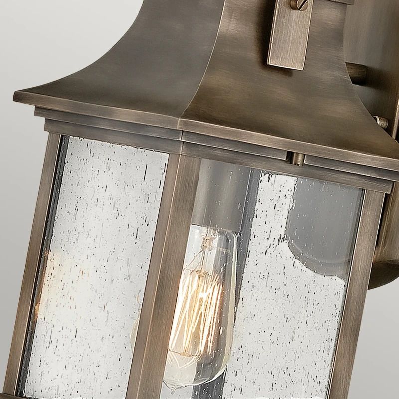 Hinkley LED Wand Buitenlamp Grant | 1X E27 Max 60W | IP44 | Dimbaar | Burnished Bronze