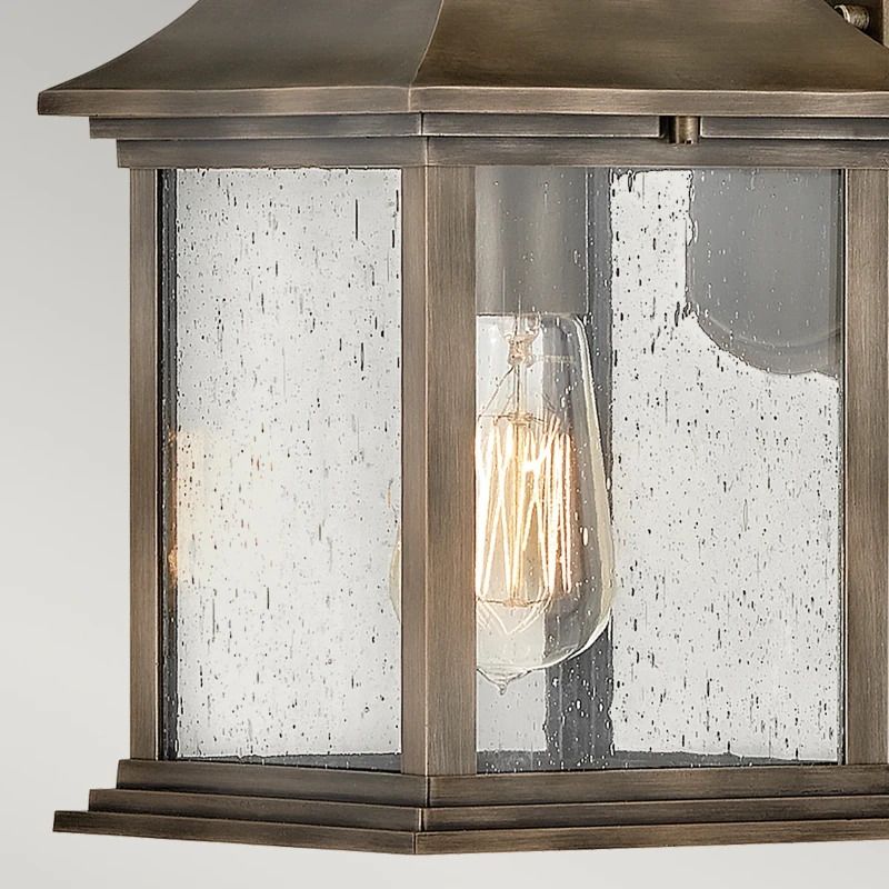 Hinkley LED Wand Buitenlamp Grant | 1X E27 Max 60W | IP44 | Dimbaar | Burnished Bronze