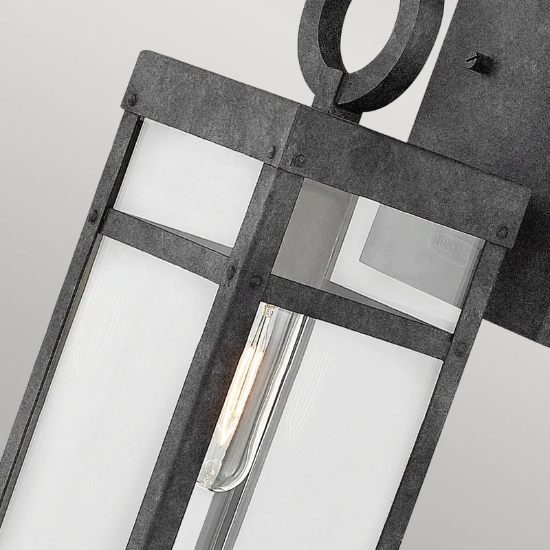 Hinkley LED Wand Buitenlamp Porter | 1X E27 Max 60W | IP44 | Dimbaar | Aged Zinc