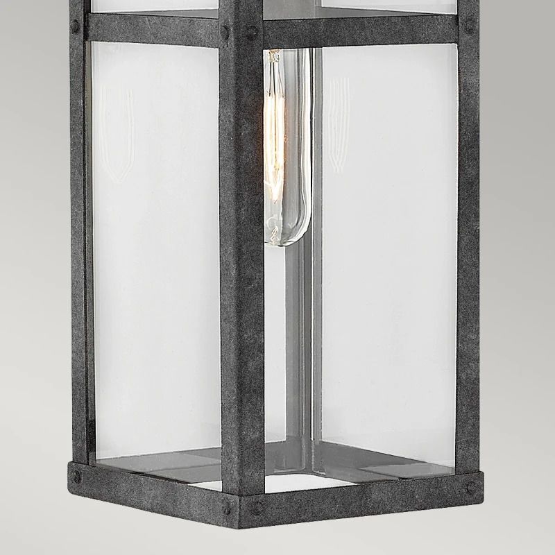 Hinkley LED Wand Buitenlamp Porter | 1X E27 Max 60W | IP44 | Dimbaar | Aged Zinc