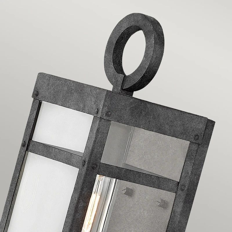 Hinkley LED Wand Buitenlamp Porter | 1X E27 Max 60W | IP44 | Dimbaar | Aged Zinc