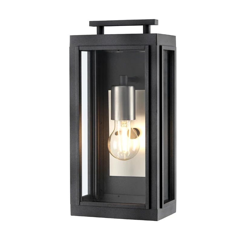 Hinkley LED Wand Buitenlamp Sutcliffe | 1X E27 Max 60W | IP44 | Dimbaar | Aged Zinc & Antique Nickel