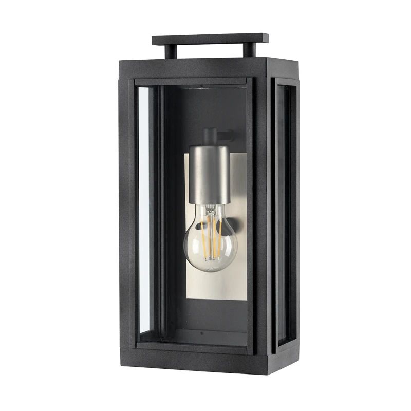 Hinkley LED Wand Buitenlamp Sutcliffe | 1X E27 Max 60W | IP44 | Dimbaar | Aged Zinc & Antique Nickel