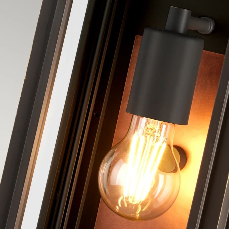 Hinkley LED Wand Buitenlamp Sutcliffe | 1X E27 Max 60W | IP44 | Dimbaar | Oil Rubbed Bronze & Copper