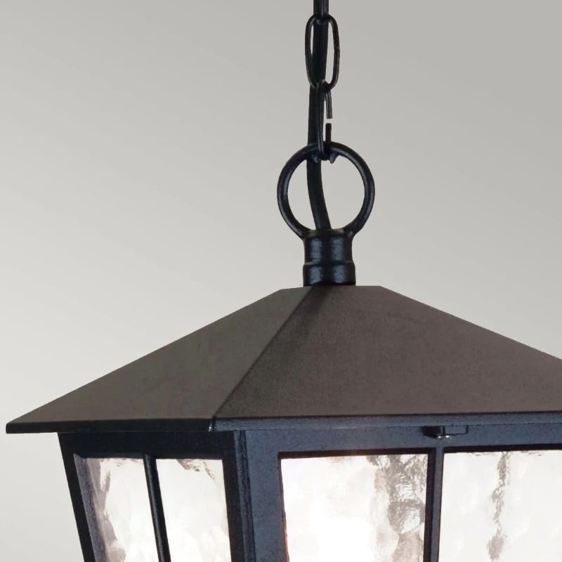 Elstead Lighting LED Buiten Hanglamp Canterbury | 1X E27 Max 60W | Dimbaar | Black