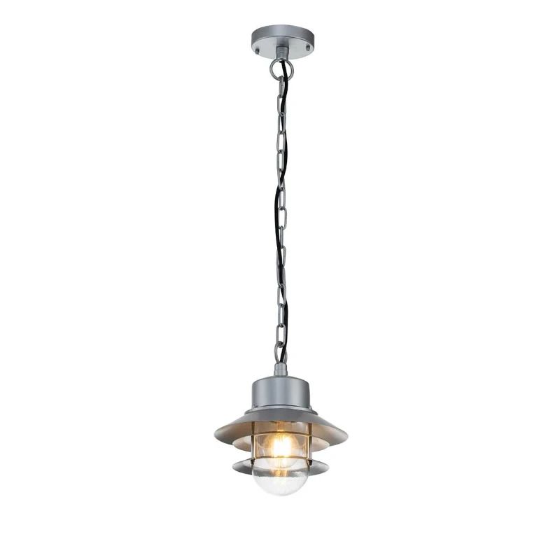 Elstead Lighting LED Buiten Hanglamp Copenhagen | 1X E27 Max 60W | IP44 | Dimbaar | Silver