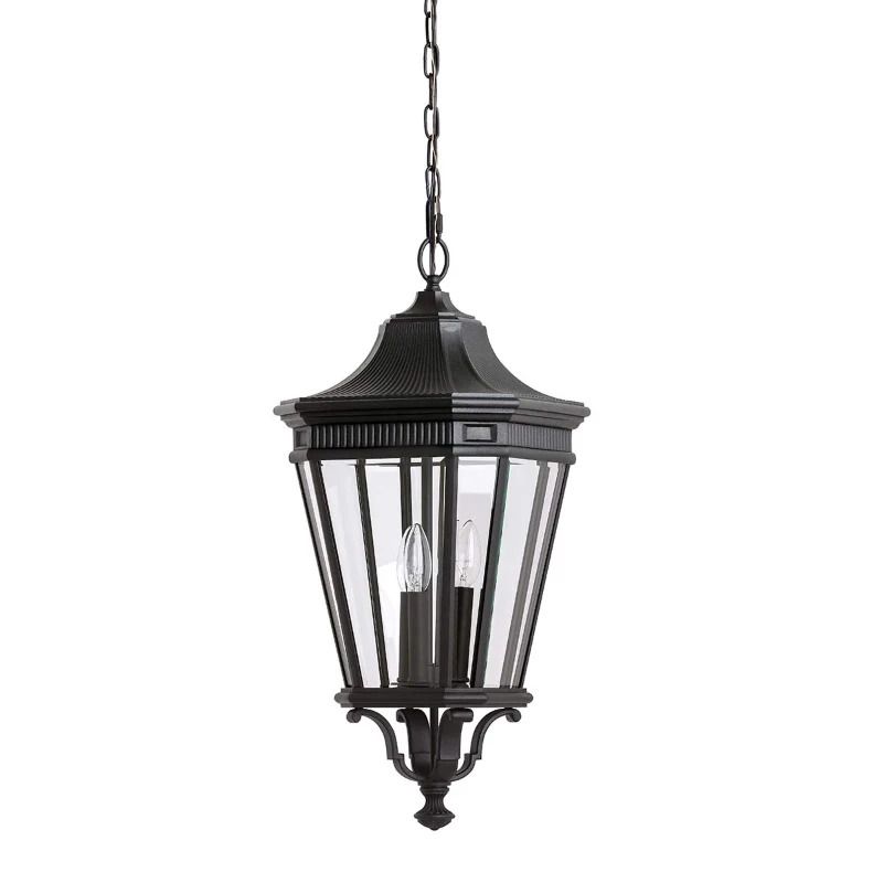 Feiss LED Buiten Hanglamp Cotswold Lane | 3X E14 Max 60W | Dimbaar | Black