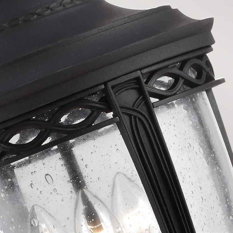 Feiss LED Buiten Hanglamp English Bridle | 3X E14 Max 60W | IP44 | Dimbaar | Black