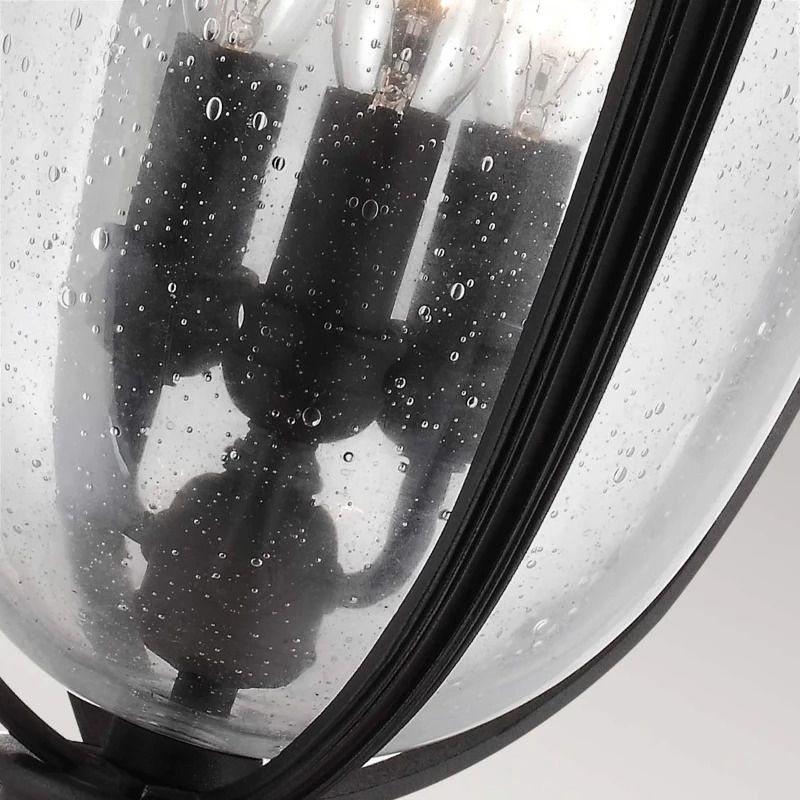 Feiss LED Buiten Hanglamp English Bridle | 3X E14 Max 60W | IP44 | Dimbaar | Black