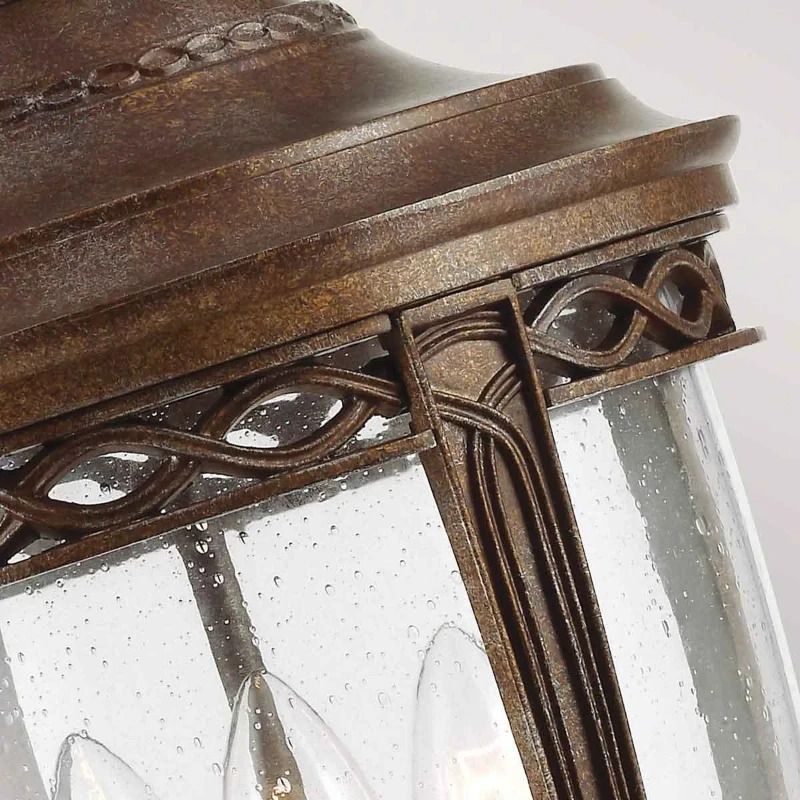 Feiss LED Buiten Hanglamp English Bridle | 3X E14 Max 60W | IP44 | Dimbaar | British Bronze