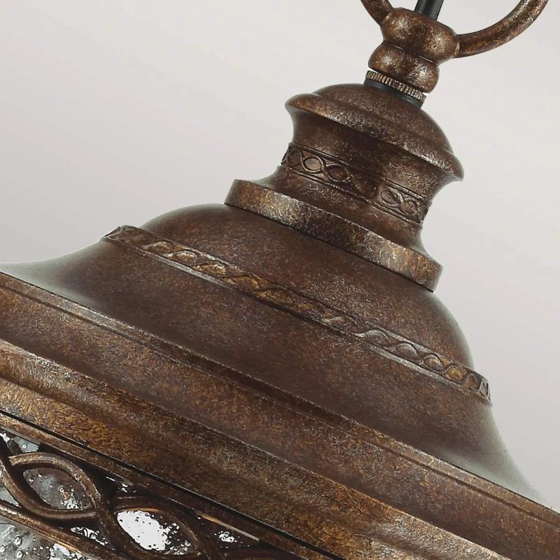 Feiss LED Buiten Hanglamp English Bridle | 3X E14 Max 60W | IP44 | Dimbaar | British Bronze