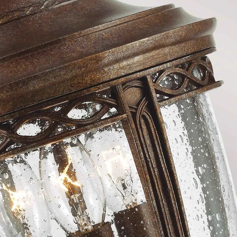 Feiss LED Buiten Hanglamp English Bridle | 3X E14 Max 60W | IP44 | Dimbaar | British Bronze