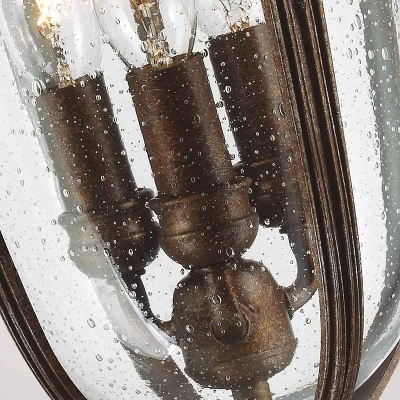 Feiss LED Buiten Hanglamp English Bridle | 3X E14 Max 60W | IP44 | Dimbaar | British Bronze
