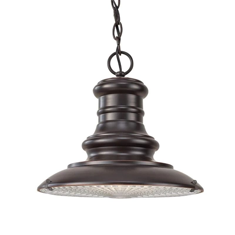 Feiss LED Buiten Hanglamp Redding Station | 1X E27 Max 60W | IP44 | Dimbaar | Restoration Bronze