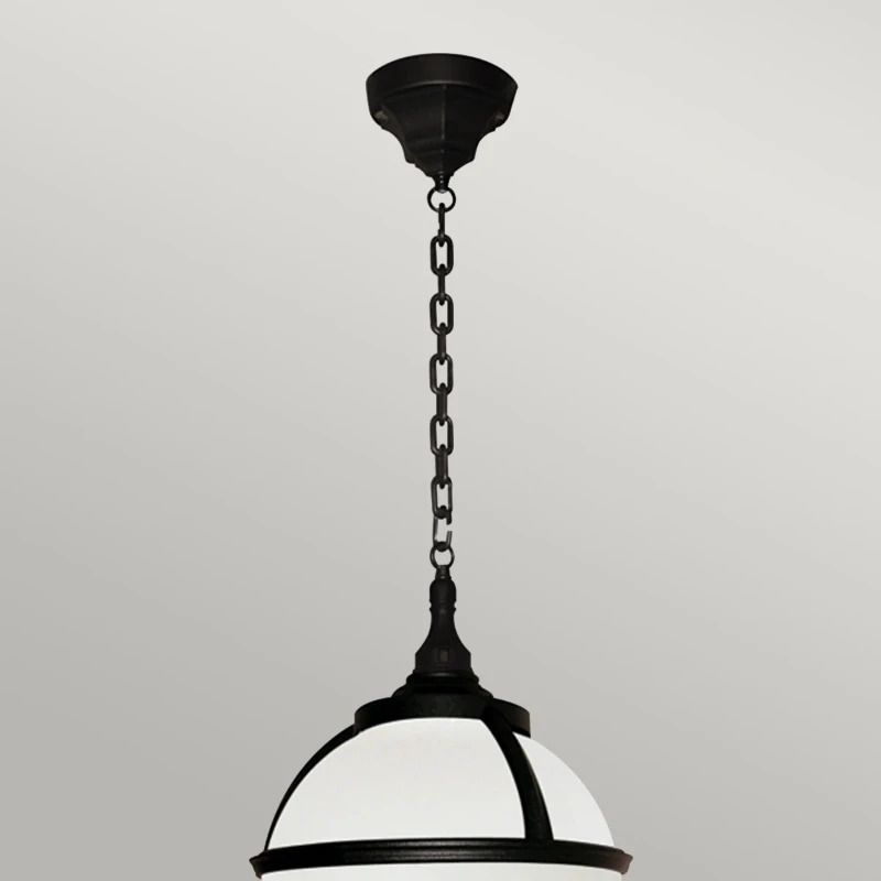 Elstead Lighting LED Buiten Hanglamp Glenbeigh | 1X E27 Max 60W | IP44 | Dimbaar | Black