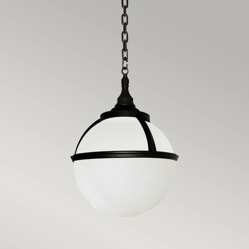 Elstead Lighting LED Buiten Hanglamp Glenbeigh | 1X E27 Max 60W | IP44 | Dimbaar | Black
