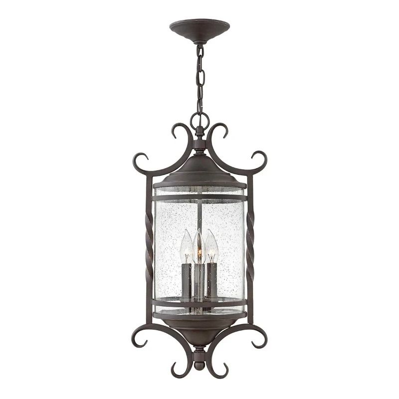 Hinkley LED Buiten Hanglamp Casa | 3X E14 Max 40W | IP44 | Dimbaar | Olde Black
