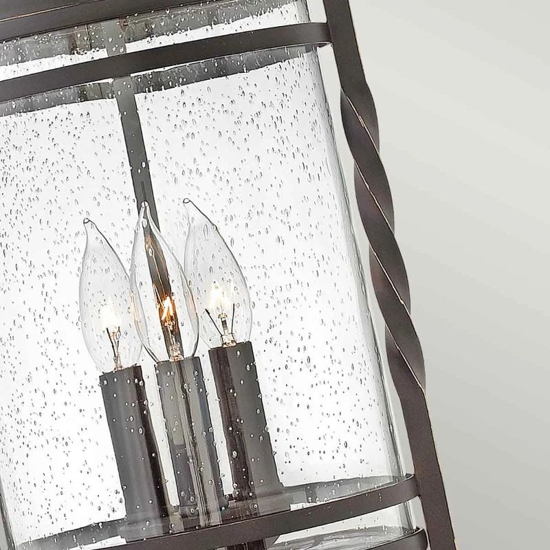 Hinkley LED Buiten Hanglamp Casa | 3X E14 Max 40W | IP44 | Dimbaar | Olde Black