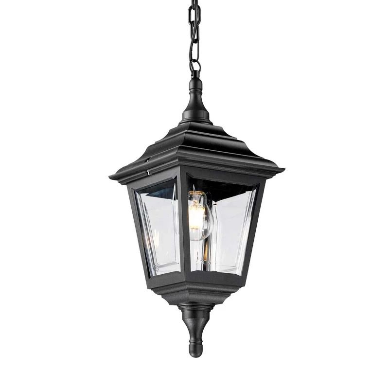 Elstead Lighting LED Buiten Hanglamp Kerry | 1X E27 Max 60W | IP44 | Dimbaar | Black