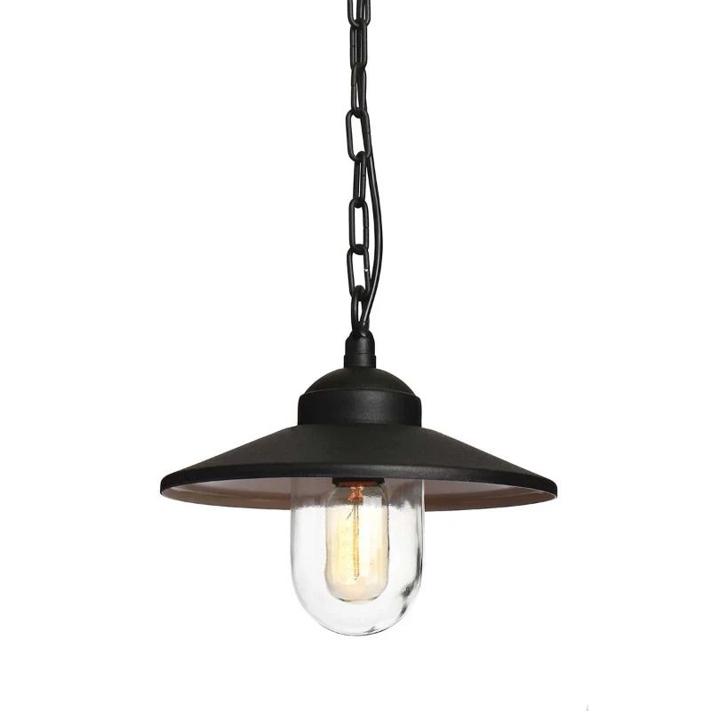 Elstead Lighting LED Buiten Hanglamp Klampenborg | 1X E27 Max 60W | IP44 | Dimbaar | Black