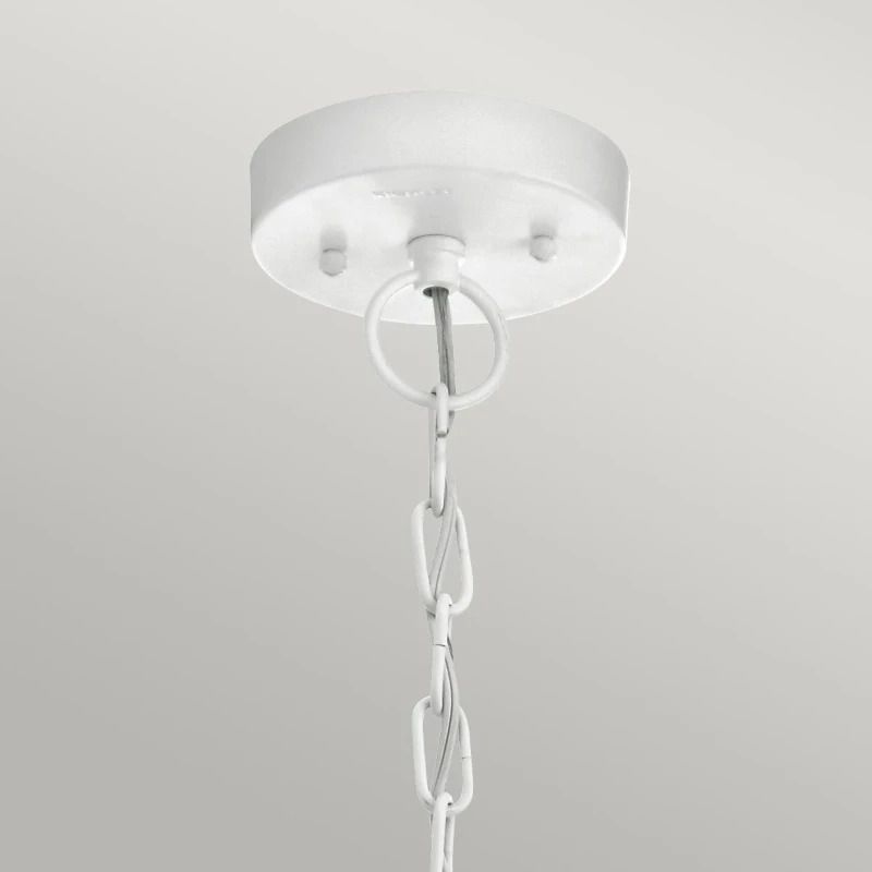 Kichler LED Buiten Hanglamp Beacon Square | 1X E27 Max 60W | IP44 | Dimbaar | White